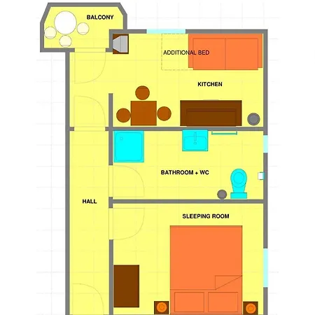 아파트 In With Sea View, Balcony, Air Conditioning, Wifi 4623-8